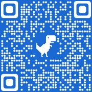 QR code that redirects to the store so the user can download chrome on their device.