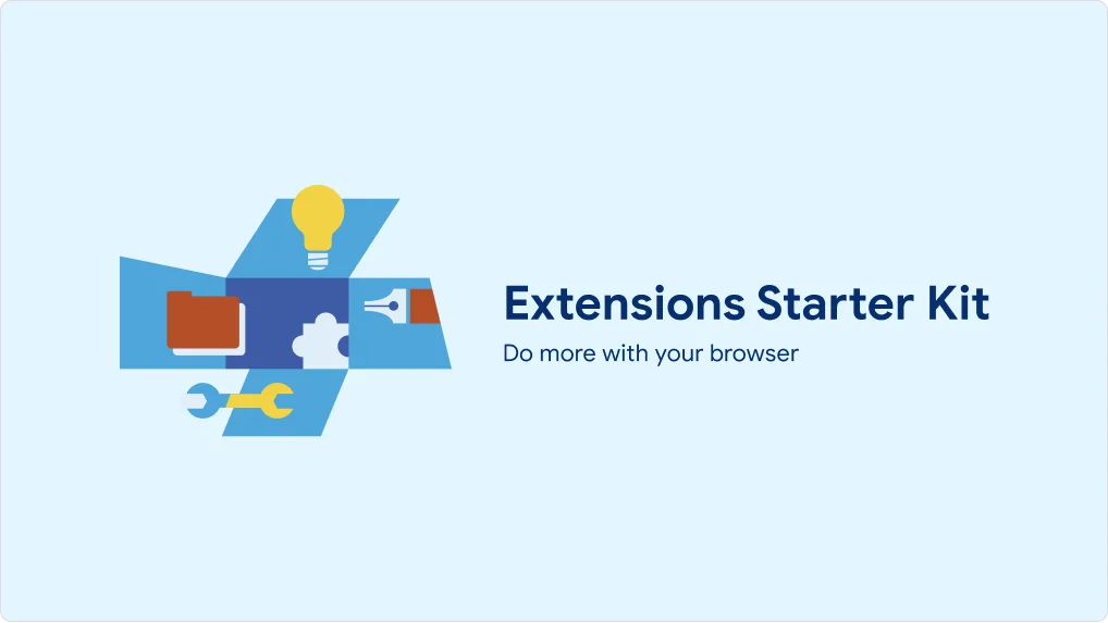 Image from the Chrome Web Store showing the Extensions Starter Kit.
