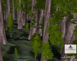google earth 3d trees
