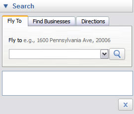 google earth search address view