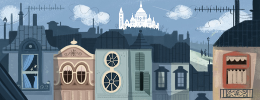 Google Doodle Paul Abadie's 200th Birthday