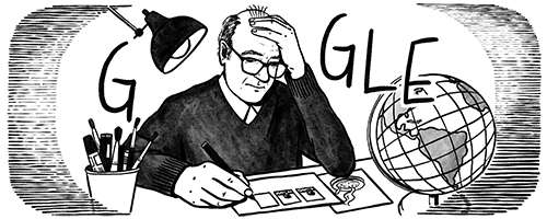 Google celebra con un doodle los 90 años de Quino, el creador de Mafalda 