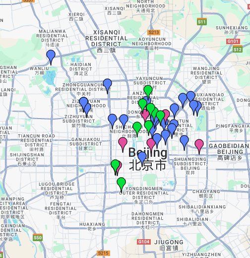 Eating in Beijing - Google My Maps