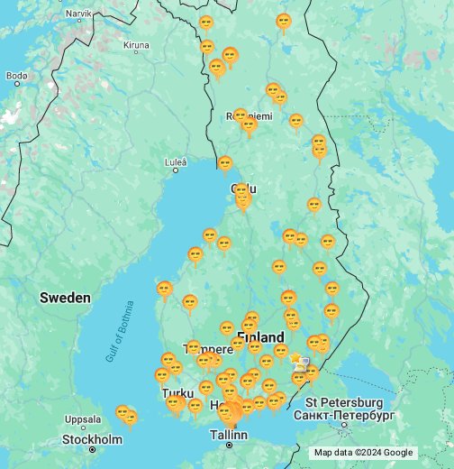 Finland Hotels - FI Lodging Map - Google My Maps