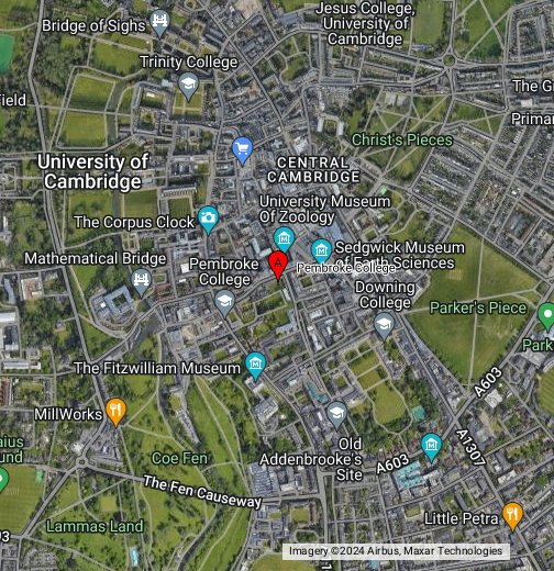 Pembroke College Cambridge Map Cambridge, Pembroke College - Google My Maps