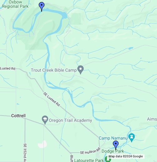 Oxbow Regional Park Map Or-Sandy River-Dodge Park To Oxbow Park - Google My Maps