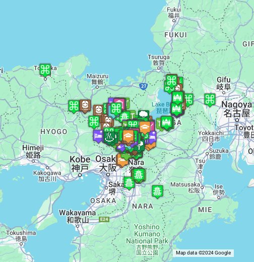 Map Kyoto Japan English Kyoto Map   Google My Maps