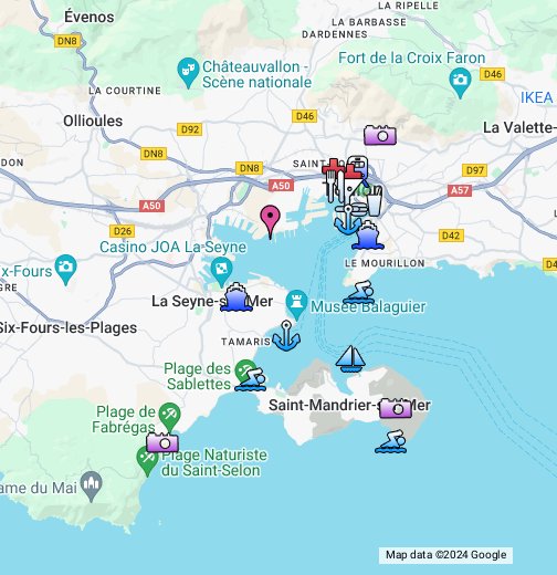 harta frantei google map Toulon   Google My Maps