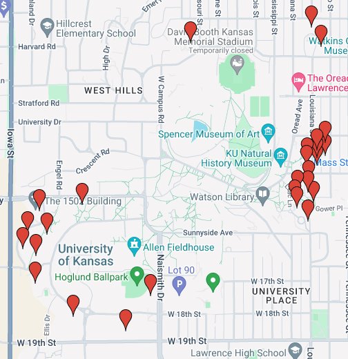 KU Student Housing Buildings Google My Maps