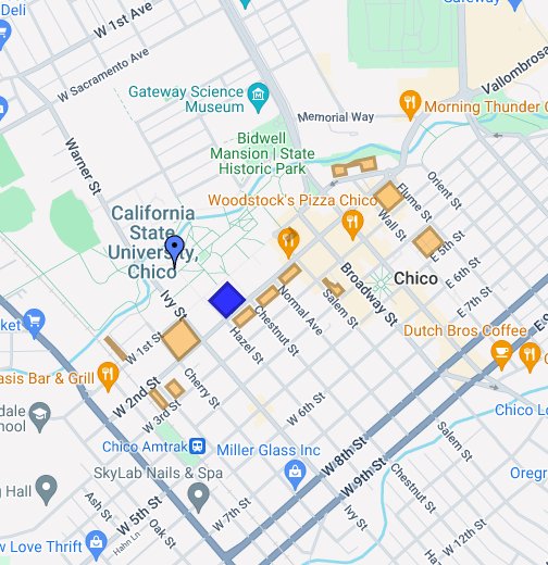 Chico Map Google My Maps