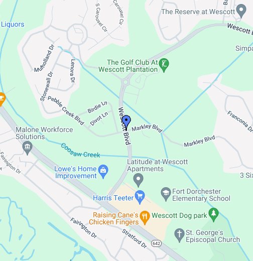 map of summerville sc Wescott Plantation Summerville Sc 29485 Homes For Sale Google map of summerville sc