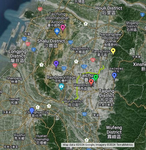 Taichung Taiwan Google My Maps