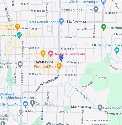 Map Of Fayetteville Arkansas Fayetteville, AR   Google My Maps