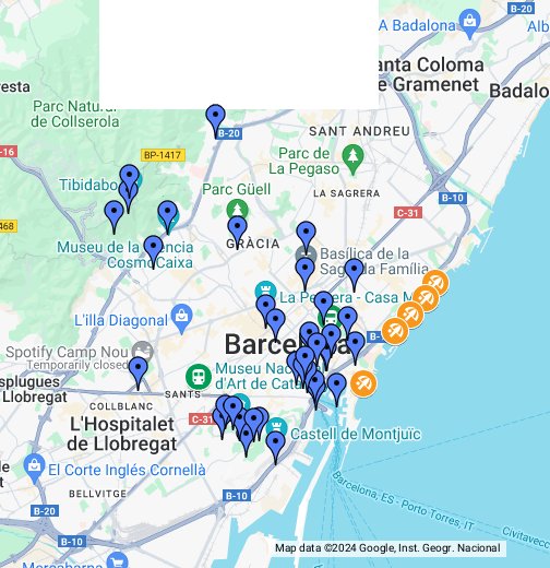 bp i térkép Barcelona térkép, látnivalók   Google My Maps