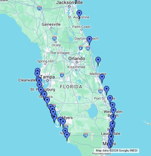 Venice Island Florida Map – Map Vector