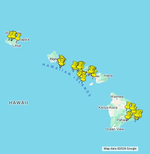 The Map Of Hawaii Hawaii map by ISLANDS.  Google My Maps