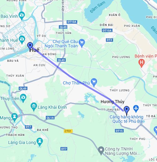 Bản đồ chỉ đường Huế - Phú Bài 2024: Tìm kiếm đường đi đến sân bay Phú Bài và các địa điểm nổi bật tại Huế trở nên dễ dàng hơn với bản đồ chỉ đường Huế - Phú Bài