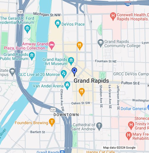 Map Of Downtown Grand Rapids Maping Resources 4282