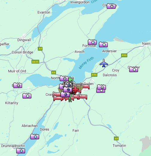 inverness map