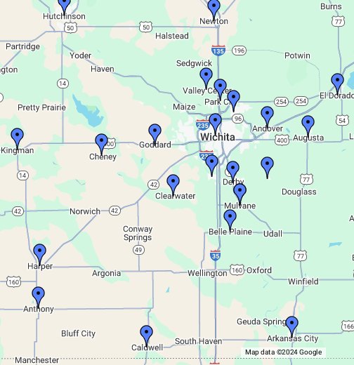 map of wichita kansas Wichita Ks Google My Maps map of wichita kansas