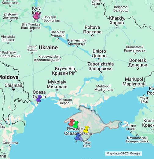 Map of Ukraine - Google My Maps