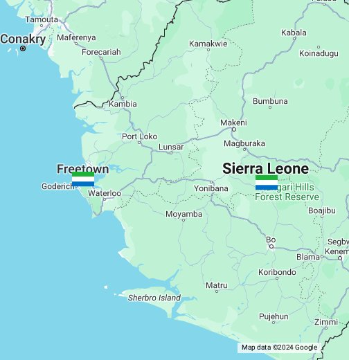 freetown africa map