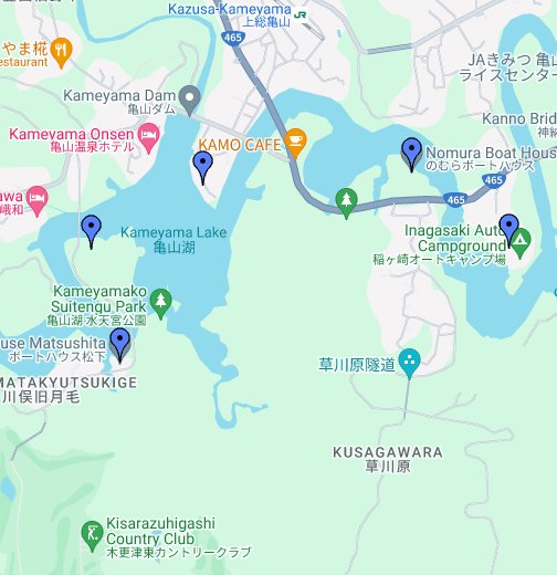 亀山湖ボートハウス Google My Maps