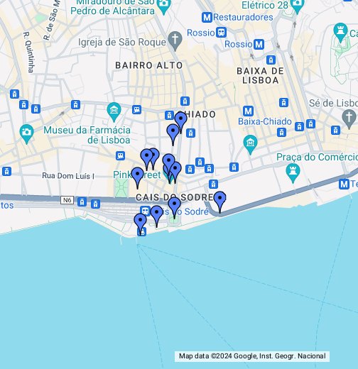 mapa lisboa google maps Cais de Sodre, Lisbon   Google My Maps