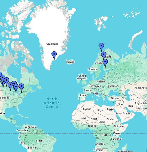 World's Best Ice Fishing Locations - Google My Maps