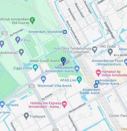 amsterdam kartta Amsterdam Arena   Stadium of The AFC Ajax   Google My Maps