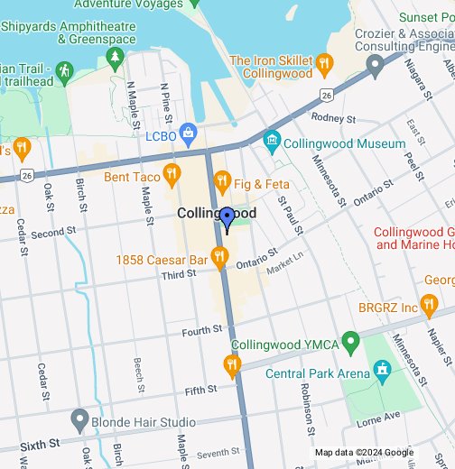 Collingwood Ontario Google My Maps