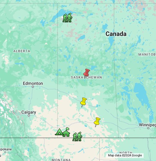 map of saskatchewan canada The Province Of Saskatchewan Canada Google My Maps map of saskatchewan canada