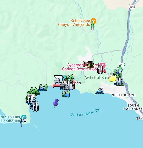 Avila Beach California Map Interactive Map of Avila Beach, CA   Google My Maps