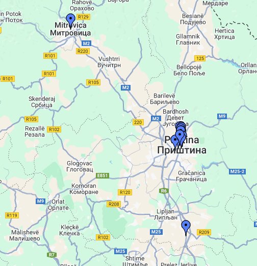 Kosovo On The Map Secondhand Kosovo   Google My Maps