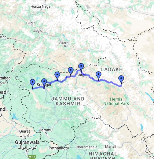 Kashmir Ladakh Google My Maps