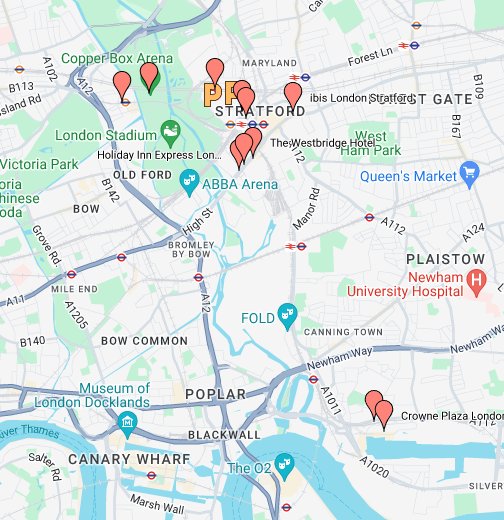 Map of Westfield Stratford City, London - Google My Maps