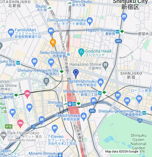 Shinjuku Google My Maps