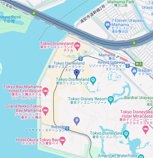 Tokyo Disneyland Google My Maps