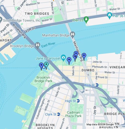Map Of Brooklyn Park Brooklyn Bridge Park   Google My Maps