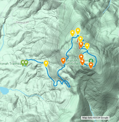 Yonah Mountain Trail Map Yonah Mountain - Google My Maps