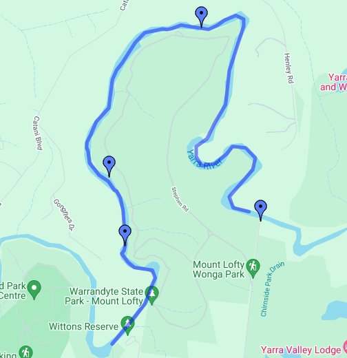 Yarra River Kayak Map Lower Homestead Rd To Wittens Reserve Kayak/Canoe – Google My Maps