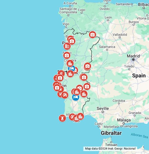 Portugalin kartta - Google My Maps