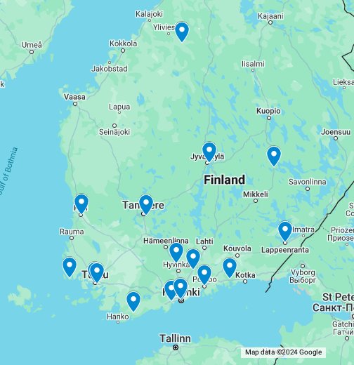 Finland - Suomi - Google My Maps