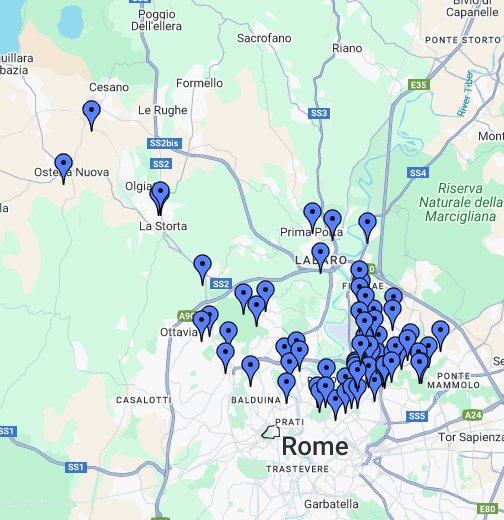 Roma nord - Google My Maps