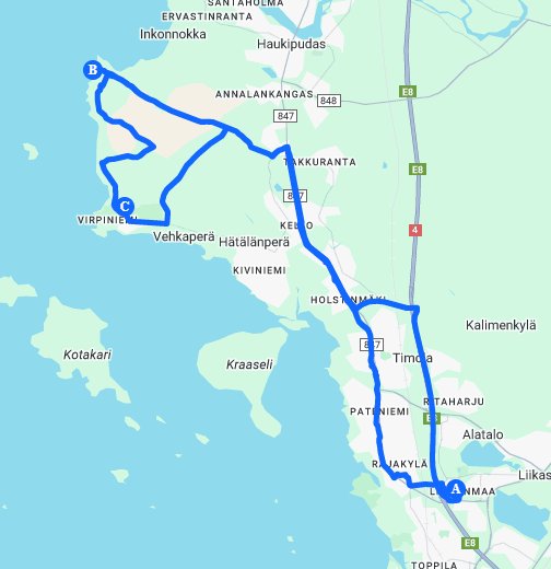 Isoniemi & Virpiniemi Route - Google My Maps