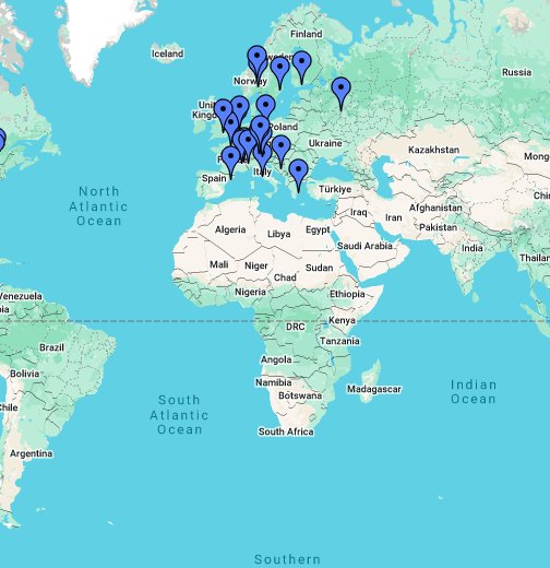 Olympialaiset - Google My Maps