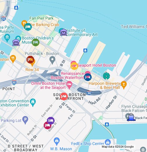 renaissance boston waterfront hotel map