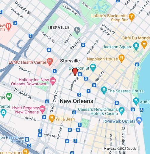 Astoria Hotel - New Orleans Music Map