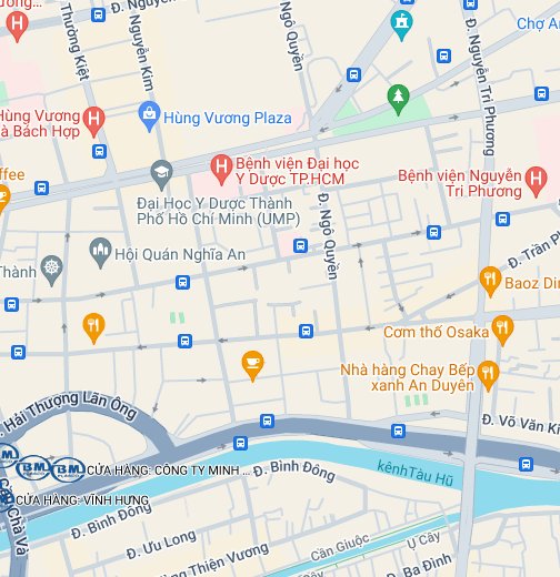 Với khả năng tạo ra các bản đồ tùy chỉnh của bạn, bạn có thể tìm thấy các địa điểm thú vị như chợ Bình Tây, chùa Hội Quán hay khu phố Tây Bùi Viện.
