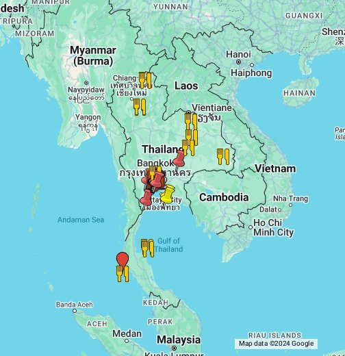 Thailand Food Map (Eating Thai Food) - Google My Maps